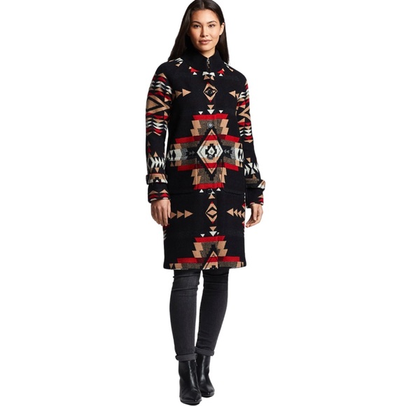 NEW! Pendleton Rock Point Archive Blanket Coat Jacket Western Boho Tribal - Picture 6 of 16